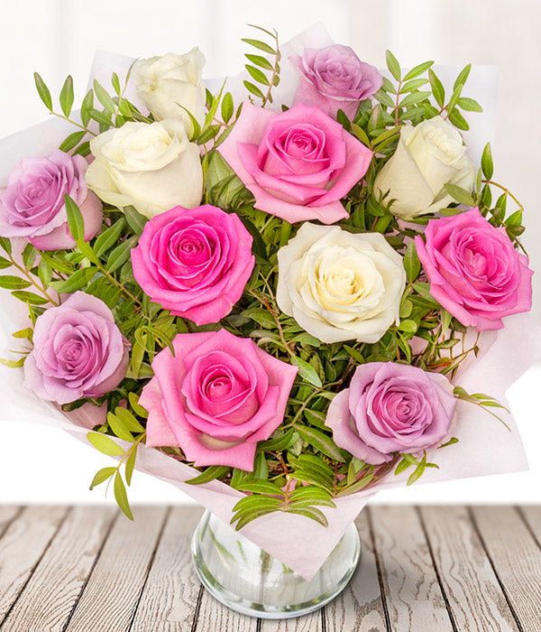 Pink & Cream Roses