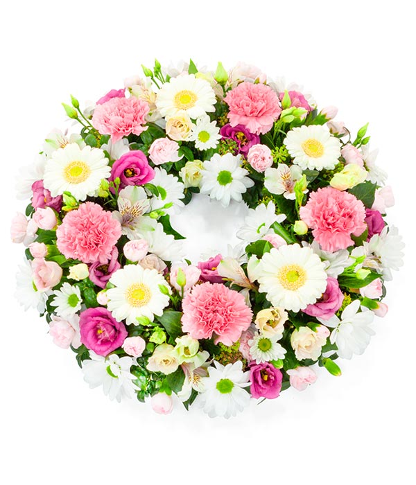 Pink & White Wreath